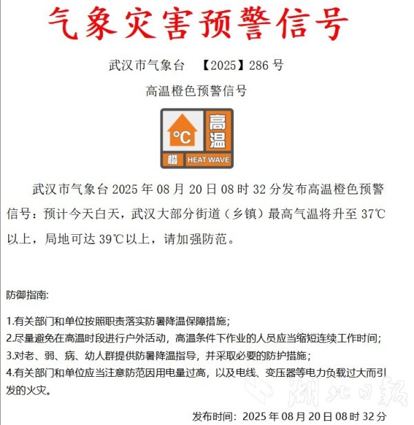 富才配资 持续高温橙色预警，防暑降温的工作不可懈怠
